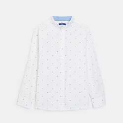 قميص بنقوش صغيرة مطبوعة،...